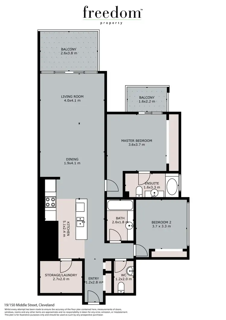 Floorplan of Homely unit listing, 19/150 Middle Street, Cleveland QLD 4163