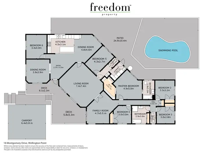 Floorplan of Homely house listing, 18 Montgomery Drive, Wellington Point QLD 4160