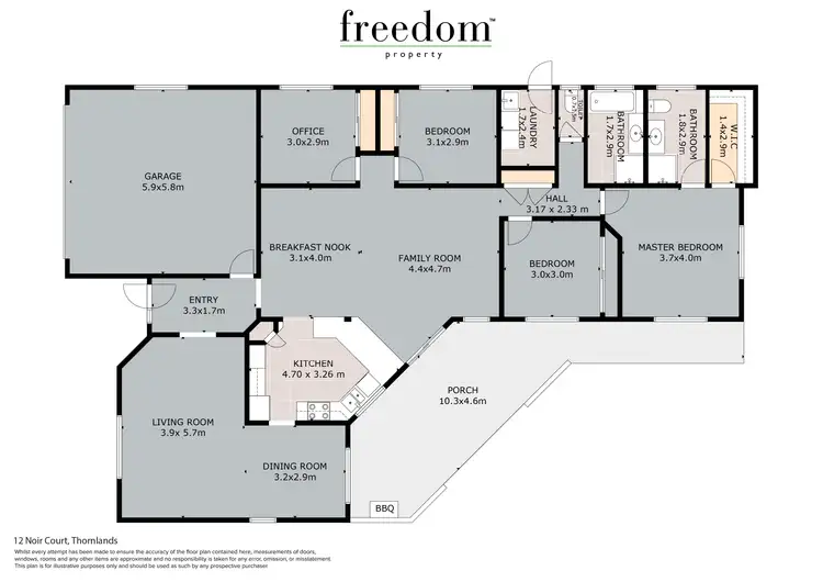 Floorplan of Homely house listing, 12 Noir Court, Thornlands QLD 4164