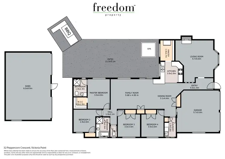 Floorplan of Homely house listing, 32 Peppercorn Crescent, Victoria Point QLD 4165