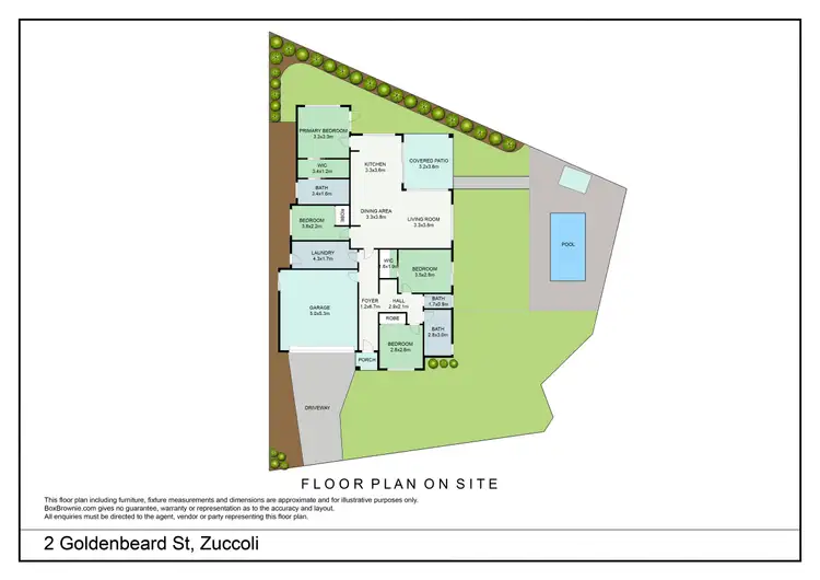 Floorplan of Homely house listing, 2 Goldenbeard Street, Zuccoli NT 832