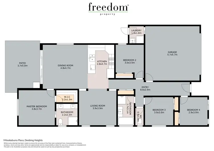 Floorplan of Homely house listing, 9 Kookaburra Place, Deebing Heights QLD 4306