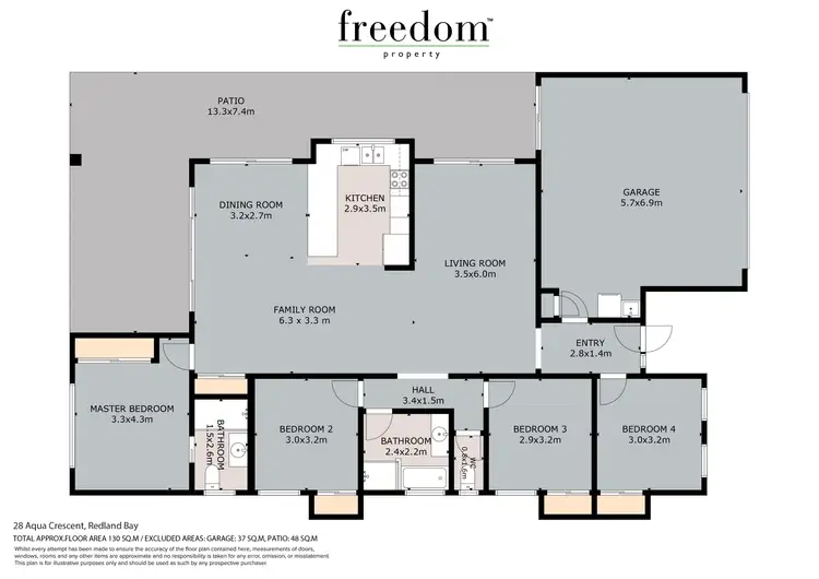 Floorplan of Homely house listing, 28 Aqua Crescent, Redland Bay QLD 4165