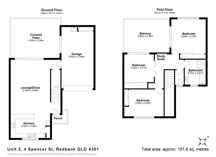 Floorplan of Homely townhouse listing, Unit 5/4 Spencer Street, Redbank QLD 4301