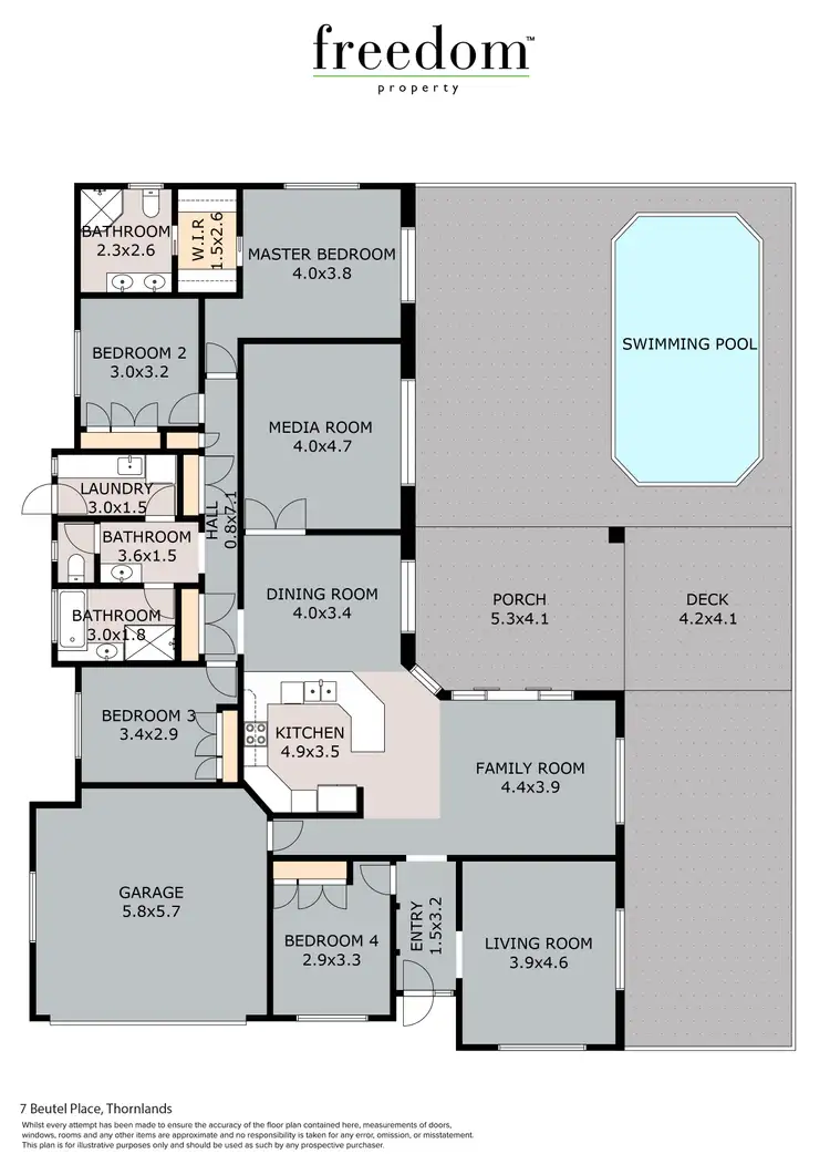 Floorplan of Homely house listing, 7 Beutel Place, Thornlands QLD 4164