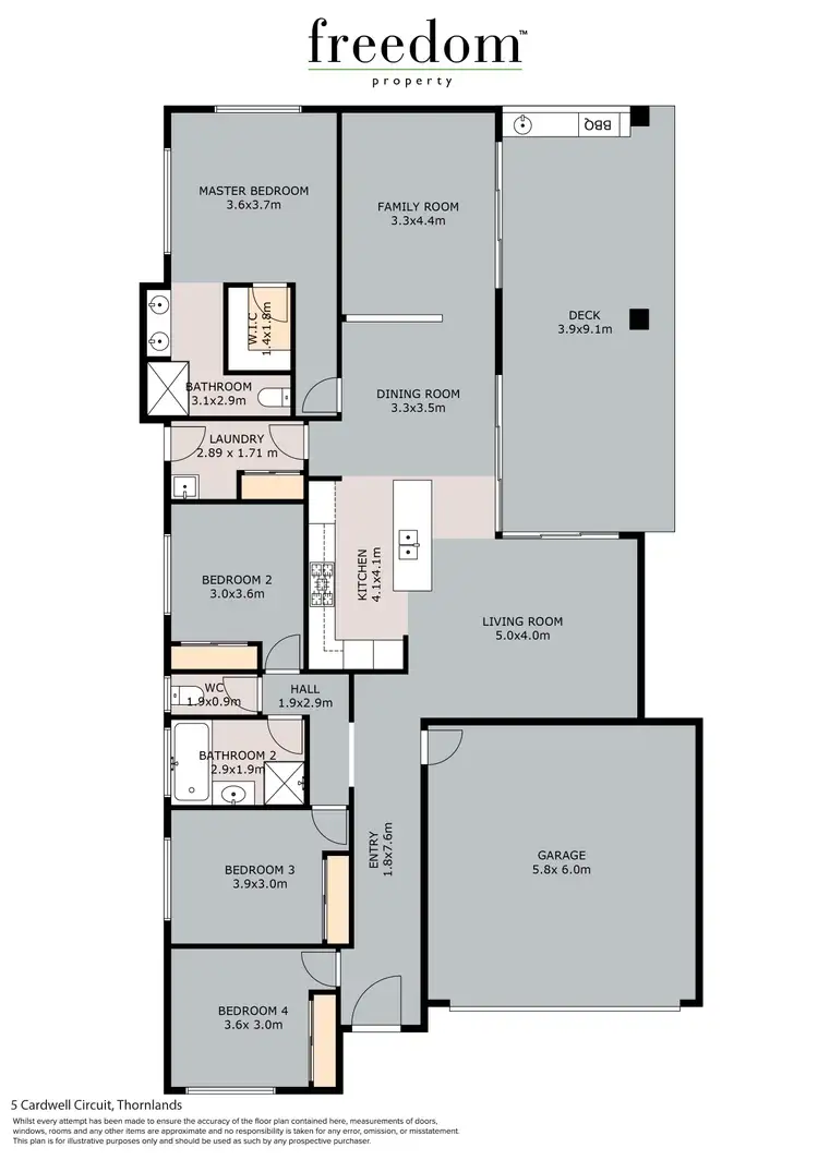 Floorplan of Homely house listing, 5 Cardwell Circuit, Thornlands QLD 4164