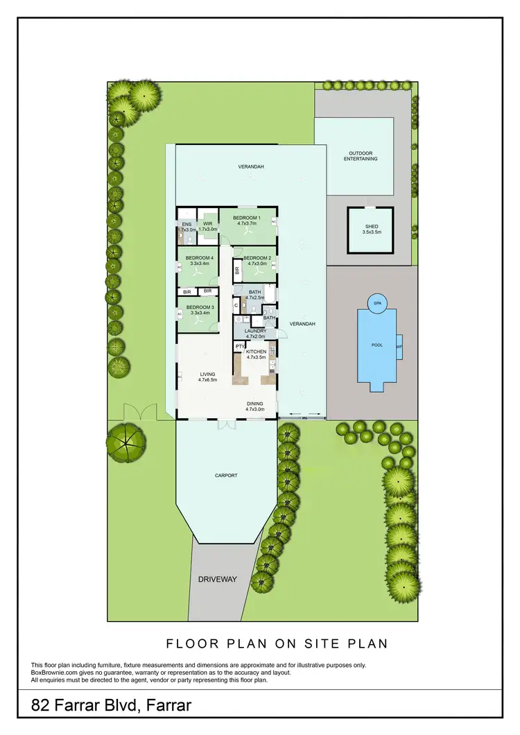 Floorplan of Homely house listing, 82 Farrar Boulevard, Farrar NT 830