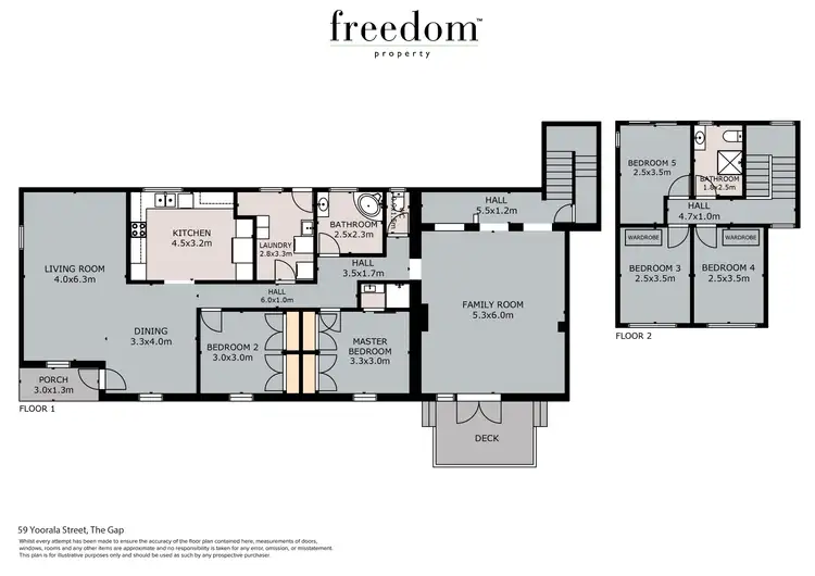 Floorplan of Homely house listing, 59 Yoorala Street, The Gap QLD 4061