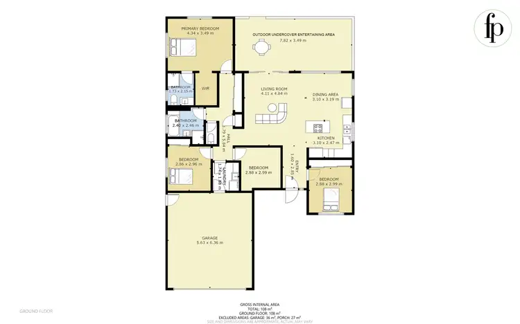 Floorplan of Homely house listing, 6 Environs Avenue, Cooloola Cove QLD 4580