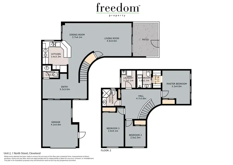 Floorplan of Homely townhouse listing, Unit 2/1 North Street, Cleveland QLD 4163