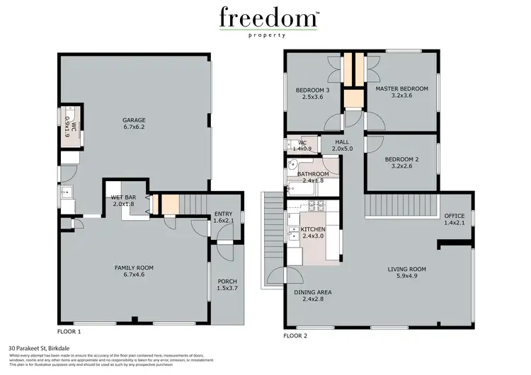 Floorplan of Homely house listing, 30 Parakeet Street, Birkdale QLD 4159