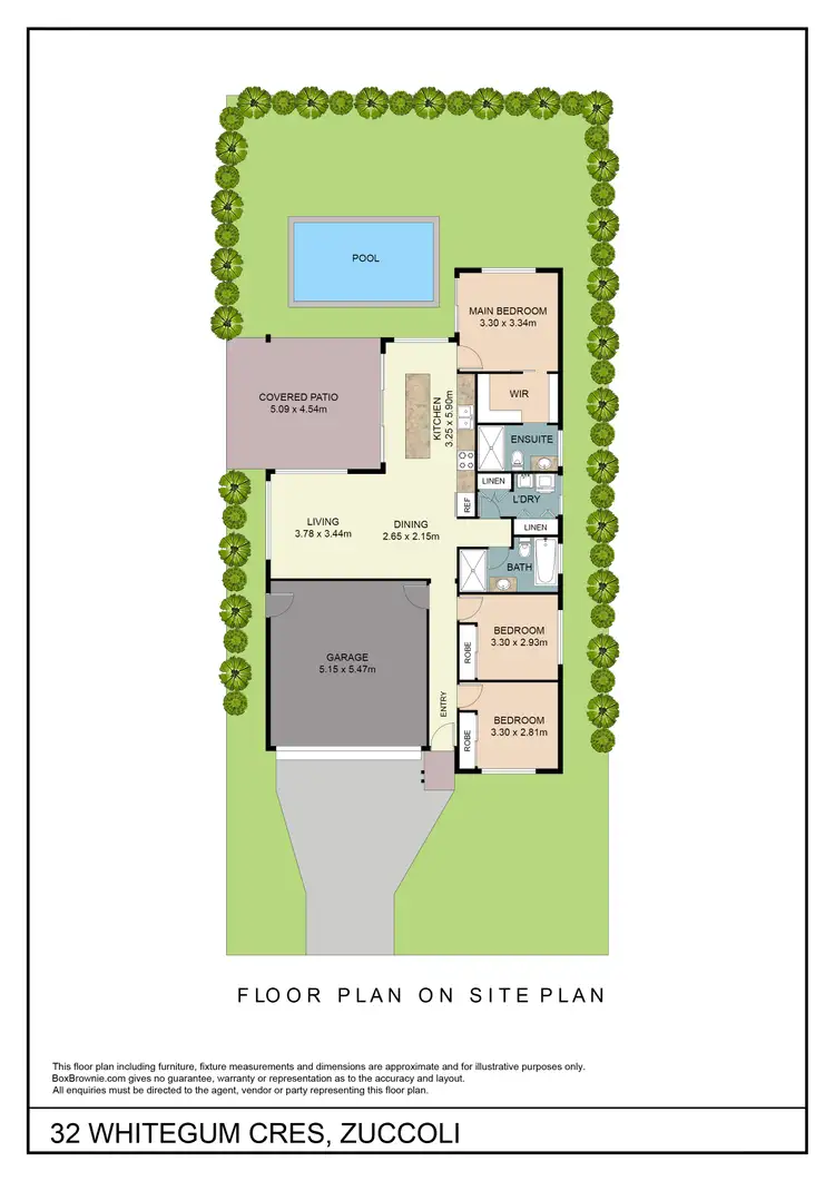 Floorplan of Homely house listing, 32 Whitegum Crescent, Zuccoli NT 832