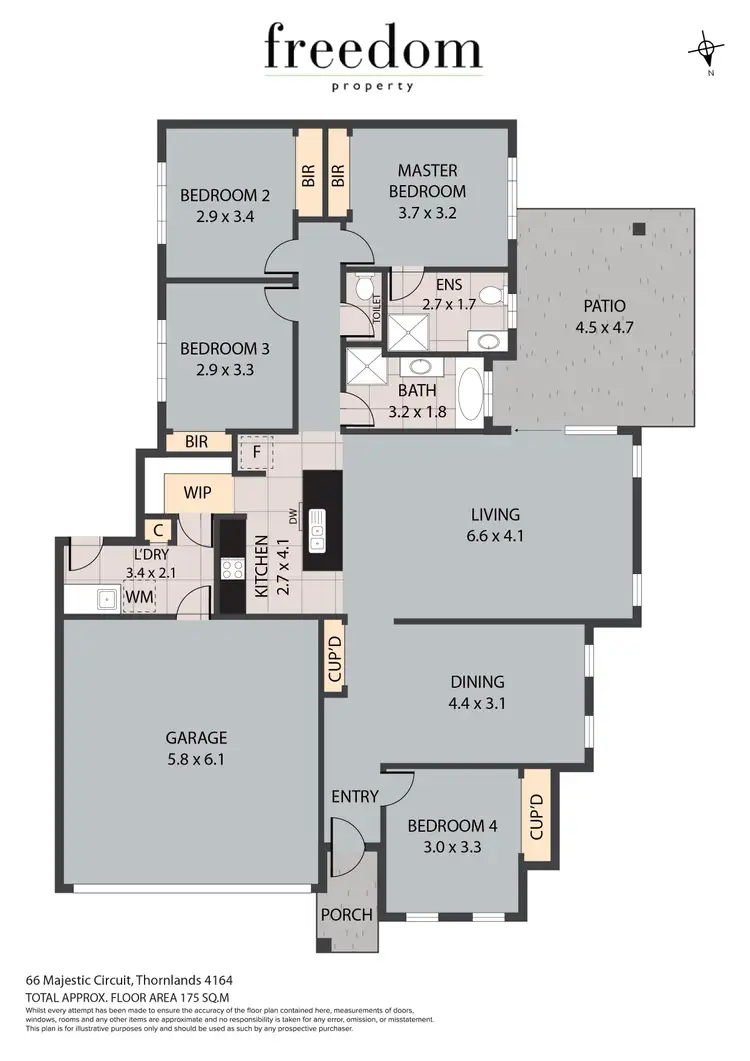 Floorplan of Homely house listing, 66 Majestic Circuit, Thornlands QLD 4164