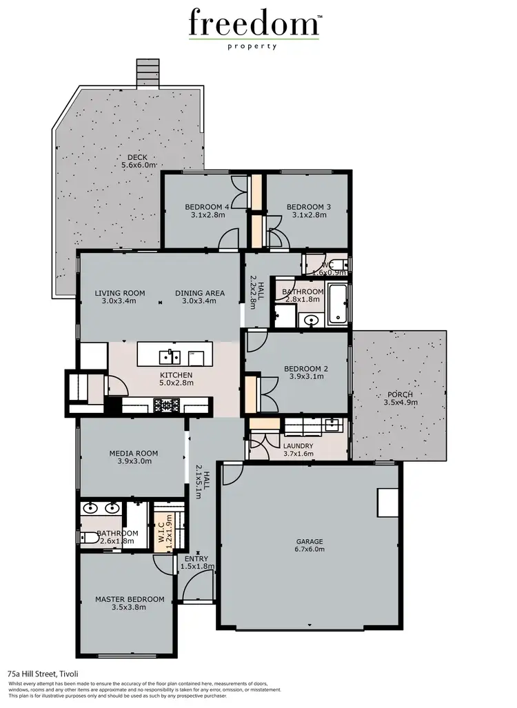 Floorplan of Homely house listing, 75A Hill Street, Tivoli QLD 4305