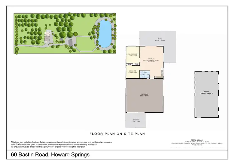 Floorplan of Homely rural property listing, 60 Bastin Road, Howard Springs NT 835