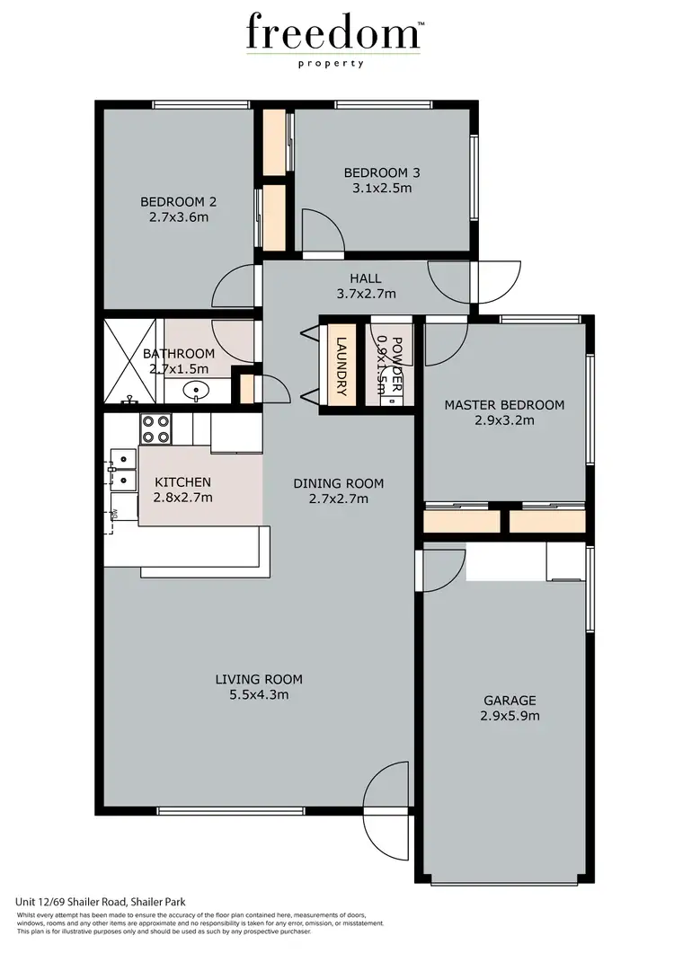 Floorplan of Homely villa listing, Unit 12/69 Shailer Road, Shailer Park QLD 4128