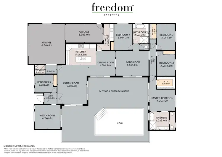 Floorplan of Homely house listing, 5 Beddoe Street, Thornlands QLD 4164