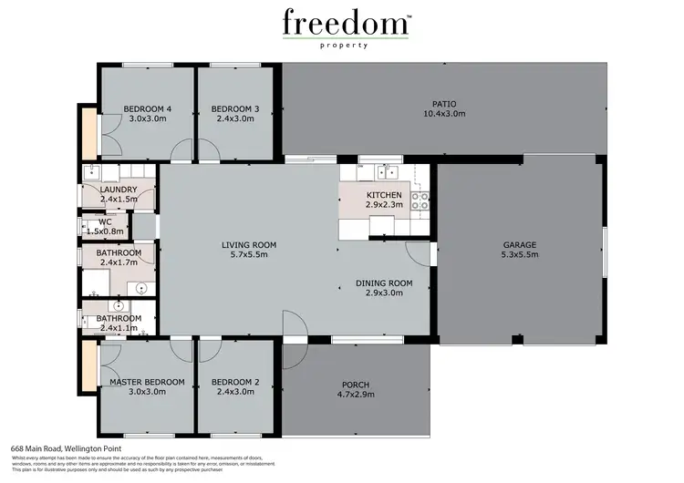 Floorplan of Homely house listing, 668 Main Road, Wellington Point QLD 4160