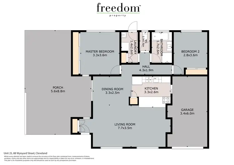 Floorplan of Homely unit listing, 25/84-88 Wynyard Street, Cleveland QLD 4163