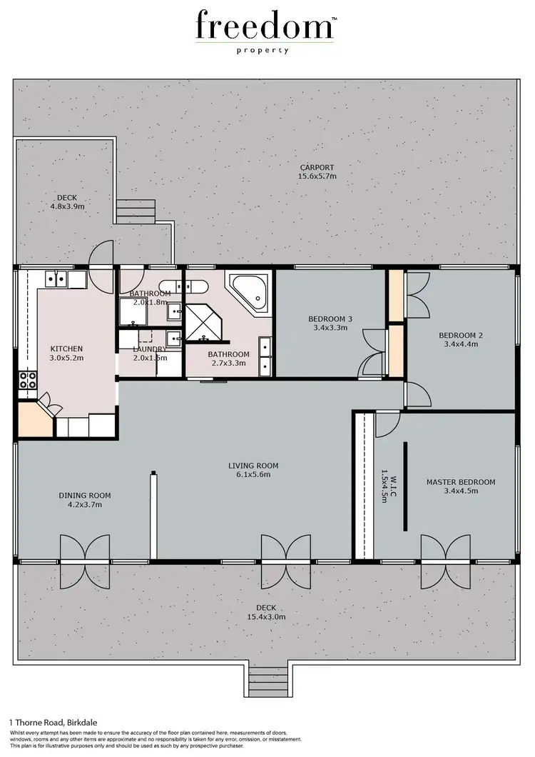 Floorplan of Homely house listing, 1 Thorne Road, Birkdale QLD 4159