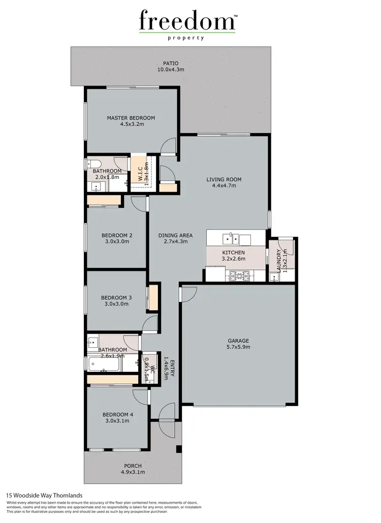 Floorplan of Homely house listing, 15 Woodside Way, Thornlands QLD 4164