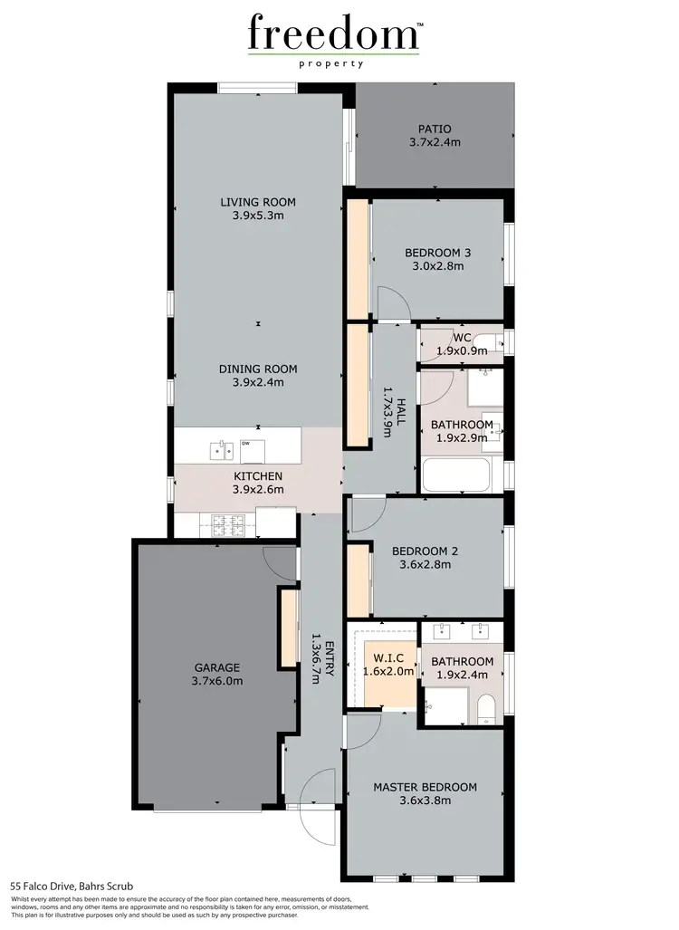 Floorplan of Homely house listing, 55 Falco Drive, Bahrs Scrub QLD 4207