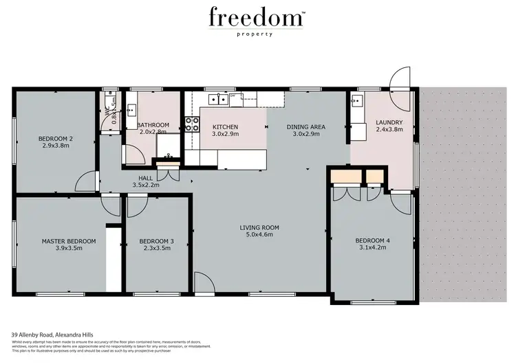 Floorplan of Homely house listing, 39 Allenby Road, Alexandra Hills QLD 4161