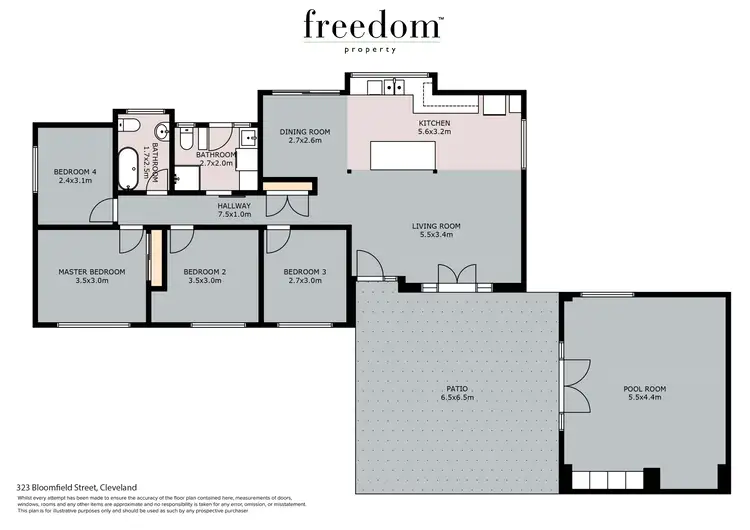 Floorplan of Homely house listing, 323 Bloomfield Street, Cleveland QLD 4163