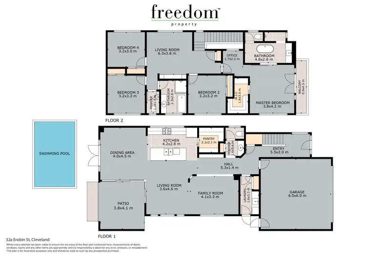 Floorplan of Homely house listing, 32a Erobin Street, Cleveland QLD 4163