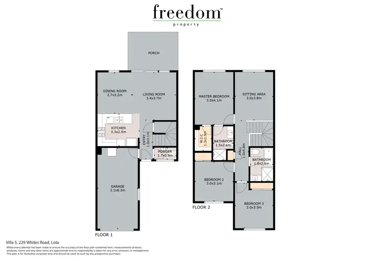 Floorplan of Homely townhouse listing, Villa 5/229 Whites Road, Lota QLD 4179