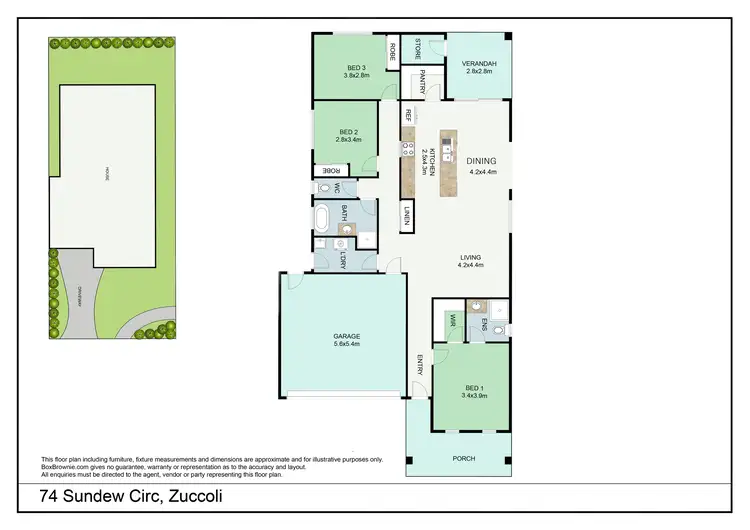 Floorplan of Homely house listing, 74 Sundew Circuit, Zuccoli NT 832