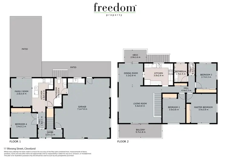 Floorplan of Homely house listing, 11 Werong Crescent, Cleveland QLD 4163