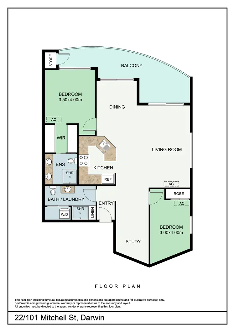 Floorplan of Homely unit listing, 22/101 Mitchell Street, Darwin City NT 800