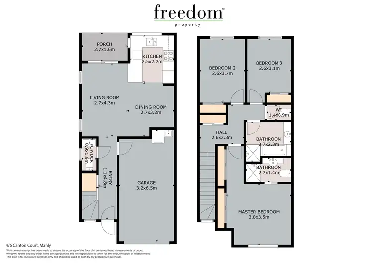 Floorplan of Homely townhouse listing, Unit 4/6 Canton Court, Manly West QLD 4179