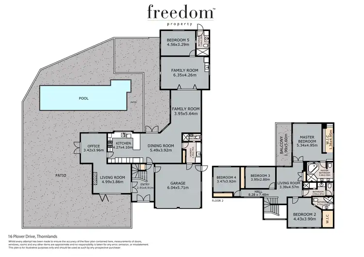 Floorplan of Homely house listing, 16 Plover Drive, Thornlands QLD 4164
