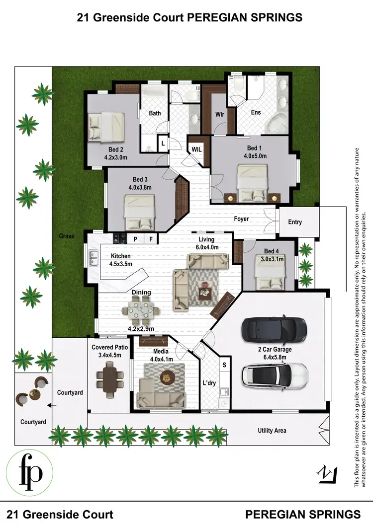 Floorplan of Homely house listing, 21 Greenside Court, Peregian Springs QLD 4573