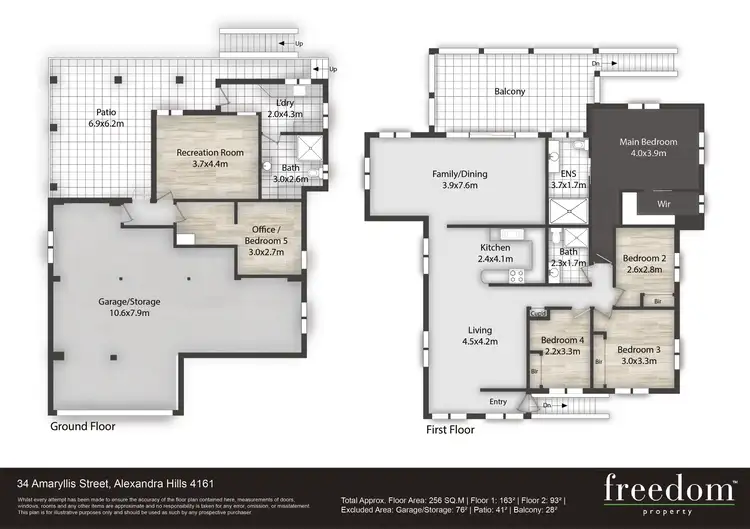 Floorplan of Homely house listing, 34 Amaryllis Street, Alexandra Hills QLD 4161