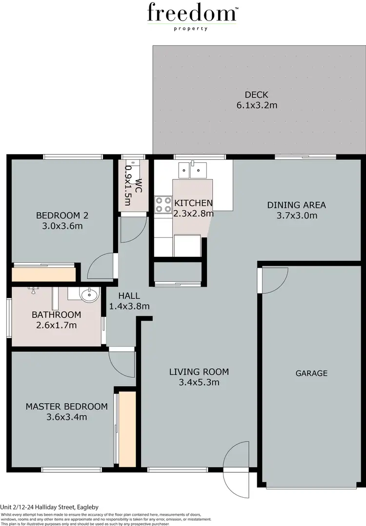 Floorplan of Homely villa listing, Unit 2/12-24 Halliday Street, Eagleby QLD 4207