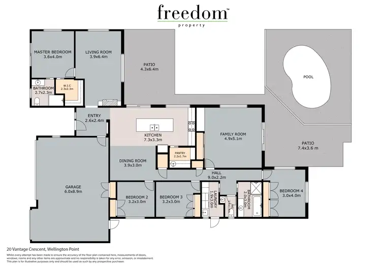 Floorplan of Homely house listing, 20 Vantage Crescent, Wellington Point QLD 4160