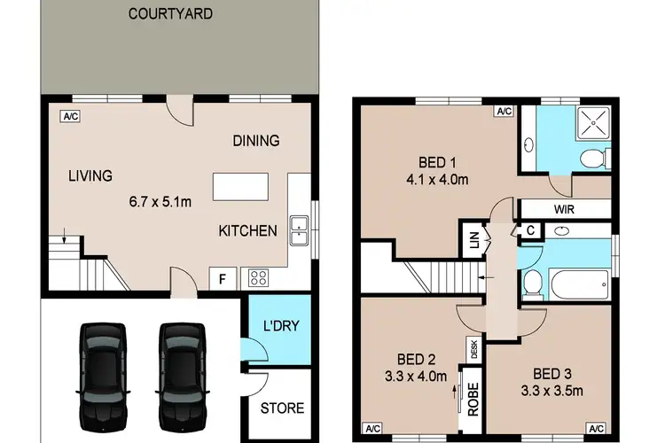 Floorplan of Homely townhouse listing, 10/33 Lancewood Street, Rosebery NT 832