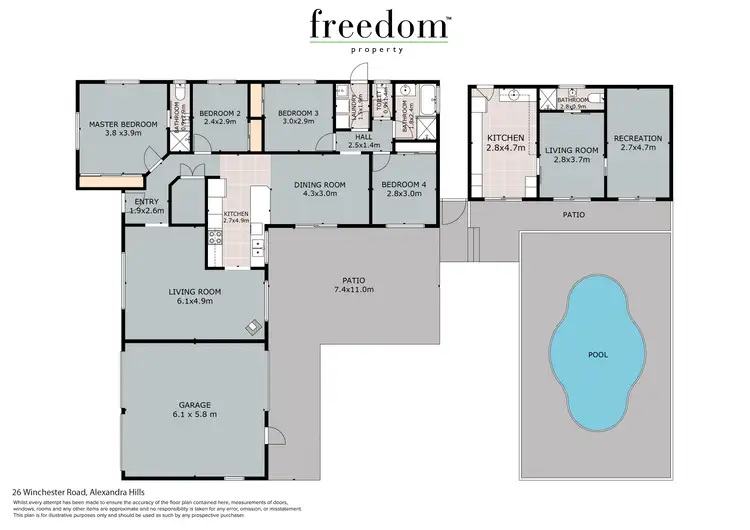 Floorplan of Homely house listing, 26 Winchester Road, Alexandra Hills QLD 4161