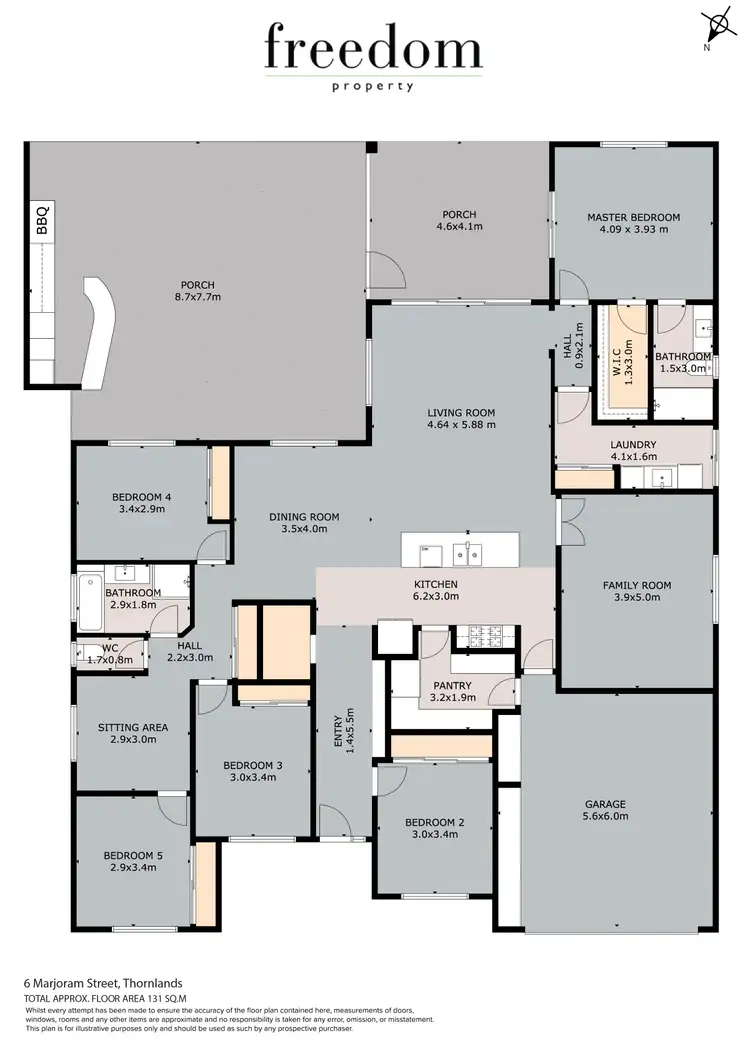 Floorplan of Homely house listing, 6 Marjoram Street, Thornlands QLD 4164