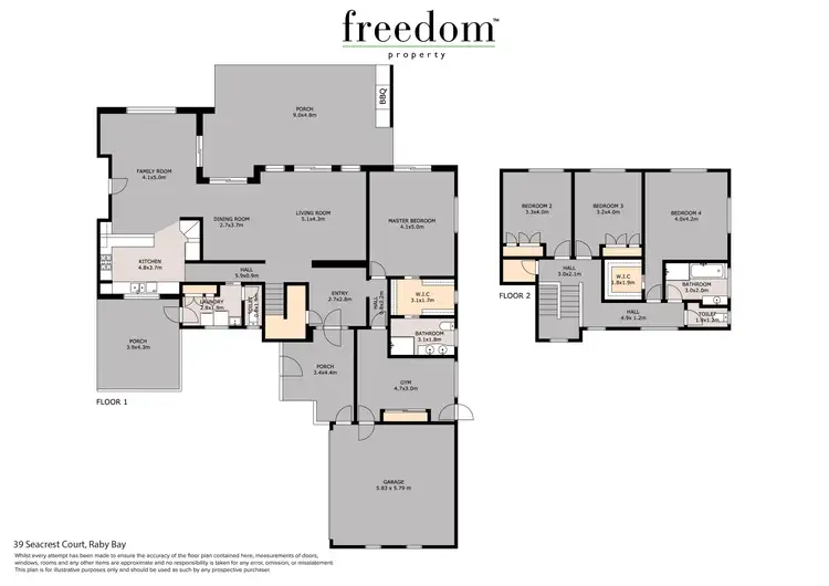 Floorplan of Homely house listing, 39 Seacrest Court, Raby Bay QLD 4163