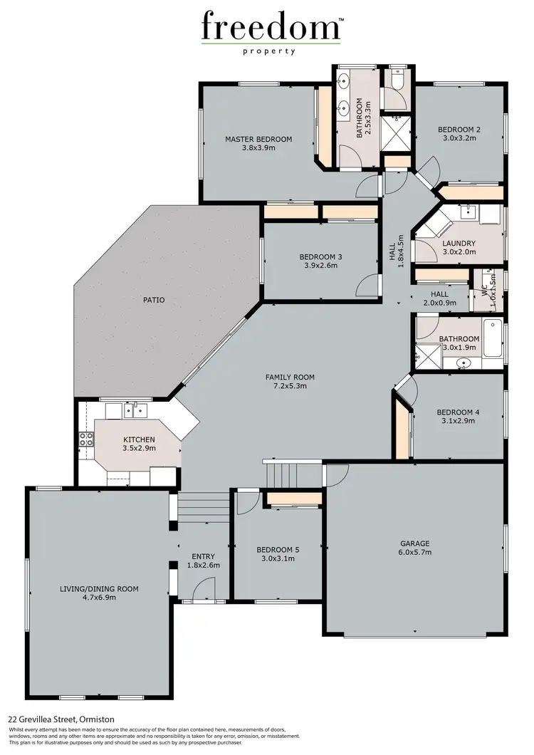 Floorplan of Homely house listing, 22 Grevillea Street, Ormiston QLD 4160