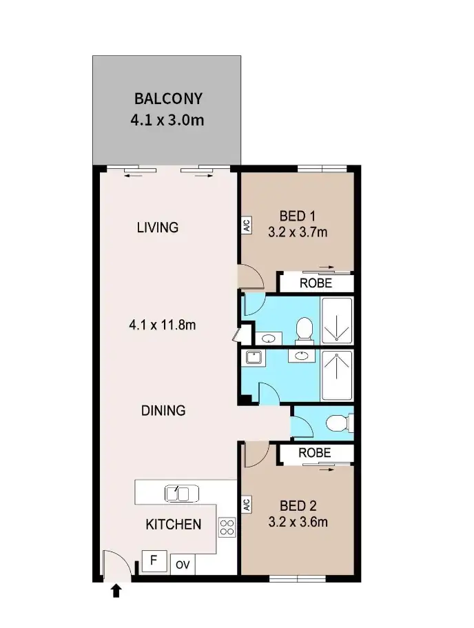 Floorplan of Homely unit listing, 110/9 Quandong Crescent, Nightcliff NT 810