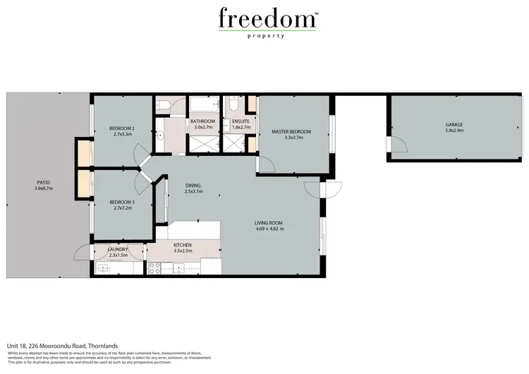 Floorplan of Homely villa listing, Unit 18/226 Mooroondu Road, Thorneside QLD 4158