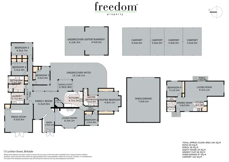 Floorplan of Homely house listing, 13 Lachlan Street, Birkdale QLD 4159