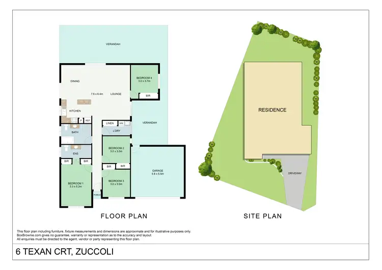 Floorplan of Homely house listing, 6 Texan Court, Zuccoli NT 832