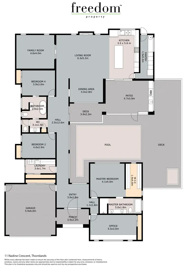 Floorplan of Homely house listing, 11 Nadine Crescent, Thornlands QLD 4164