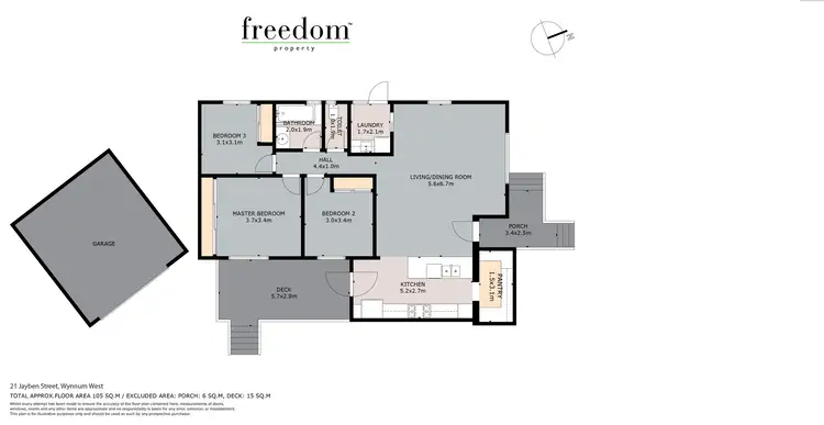 Floorplan of Homely house listing, 21 Jayben Street, Wynnum West QLD 4178